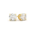 9ct Yellow gold lab grown diamond studs