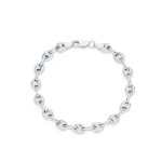 Silver 20cm Gucci link bracelet