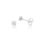 9ct White gold 0.09ct Lab Grown diamond stud earrings