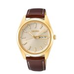 Seiko Classic gents gold plated dress watch SUR450P1