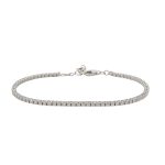 Silver Cubic Zirconia Tennis Bracelet