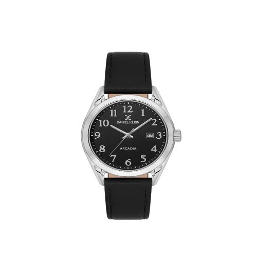 Daniel Klein Black Leather Watch DK113692 2
