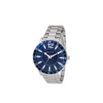 Hallmark Silver Round Blue Dial HF1452Z