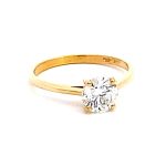 9CT Yellow Gold 1.00ct Lab Grown Diamond Solitaire Ring