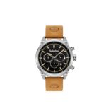 Timberland Cherryfield Tan Leather Watch TDWGC9000802