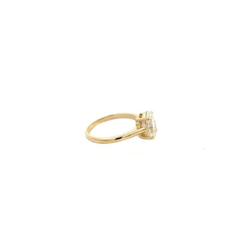 9ct Yellow Gold 2.00ct Oval Lab Grown Diamond Solitaire Ring - Image 4