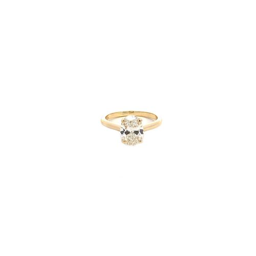 9ct Yellow Gold 2.00ct Oval Lab Grown Diamond Solitaire Ring - Image 5