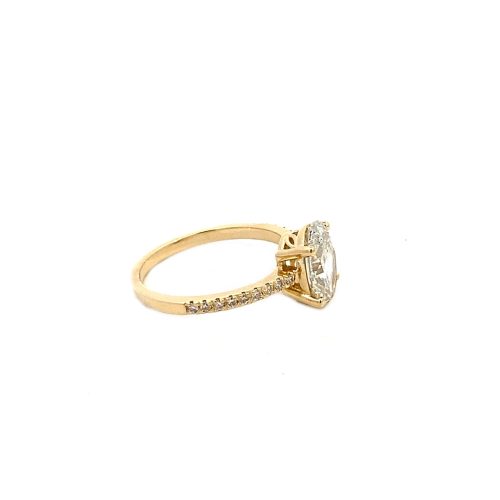 9ct Yellow Gold 2.00ct Lab Grown Diamond Ring - Image 2