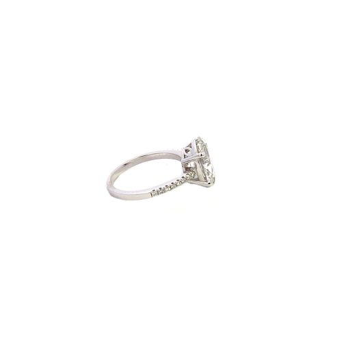 9ct White Gold 4.00ct Oval Lab Grown Diamond Ring - Image 5
