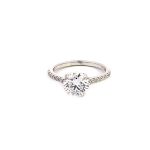 9ct White Gold 2.02ct Round Lab Grown Diamond Ring