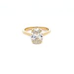 9ct Yellow Gold 3.00ct Oval Lab Grown Diamond Solitaire Ring