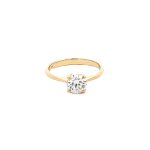 9ct Yellow Gold 1.00ct Round Lab Grown Diamond Solitaire