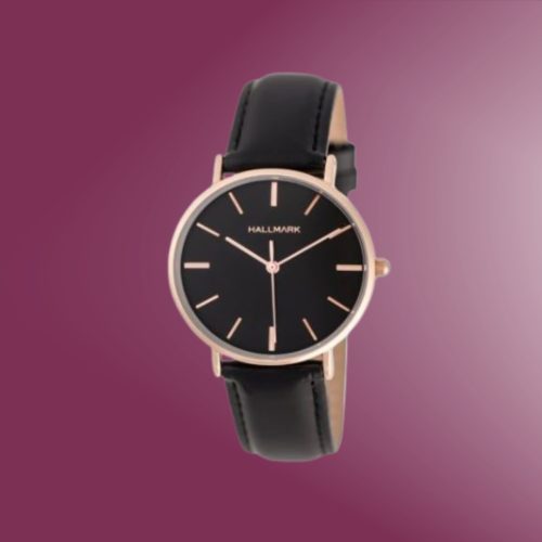 Ladies Wrist Watch Hallmark Black Dial Dress HL2032B