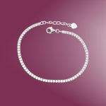 Silver White Cubic Zirconia Bracelet
