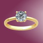9ct Yellow Gold 0.50ct Lab Grown Diamond Solitaire Ring