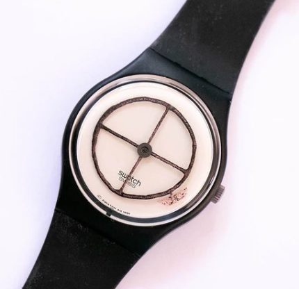 Swatch Watch 1991 Vintage Art Wheel Animal GZ120